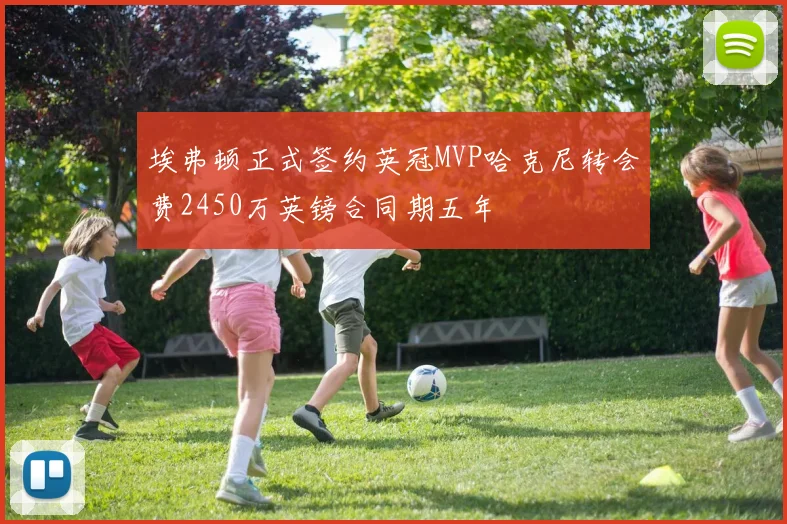 埃弗顿正式签约英冠MVP哈克尼转会费2450万英镑合同期五年